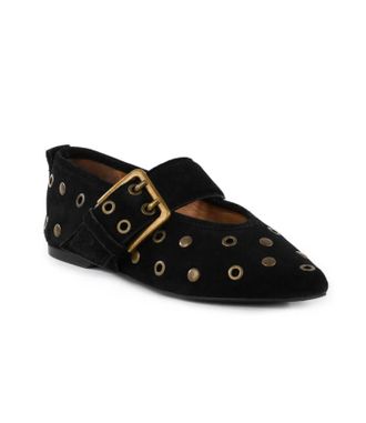 Seychelles Womens Abbey Suede Flats In Black