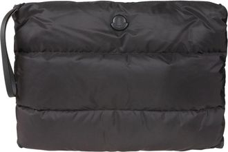 Moncler Caradoc Laptoptas - Heren - Toilettassen - Zwart - ONE Size - Leer - Tassen