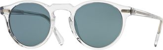 Oliver Peoples Men & apos;s Gregory Peck 47 Round Sunglasses