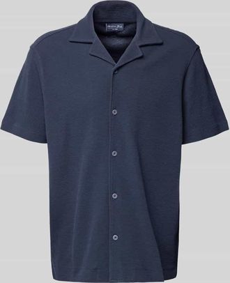 Christian Berg Regular Fit Freizeithemd mit Reverskragen in Marine, Größe 3XL