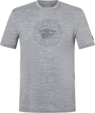 super.natural Exploring Tee Merinoshirt f&uuml;r Herren | grau