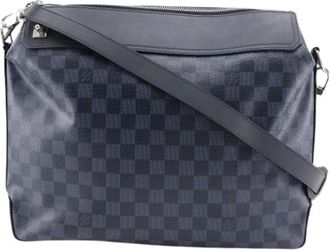 Louis Vuitton Pre-owned Cross Body Bags, male, Black, Size: ONE SIZE Pre-owned Greenwich Messenger Bag