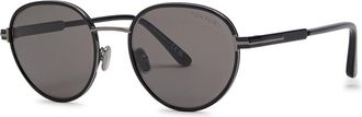 Tom Ford Round-frame Sunglasses - Black - One Size