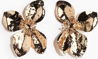 H&M Bl&uuml;tenf&ouml;rmige Ohrringe - Gold