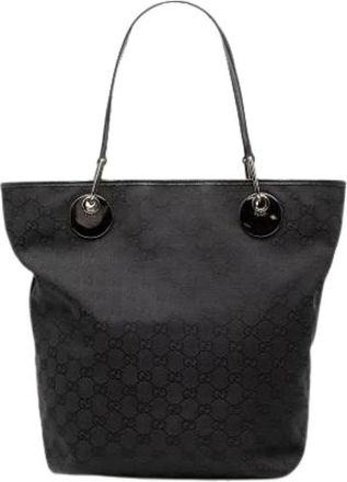 Gucci Pre-owned Tote Bags, female, Black, Size: ONE SIZE Pre-owned The Eclipse Tote Bag
