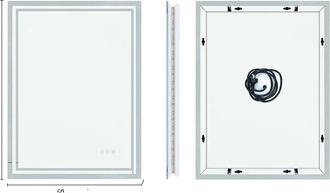 OEM Espejo De Ba&ntilde;o Iluminado Con Sensor T&aacute;ctil, 23,6 X 31,5 Pulgadas