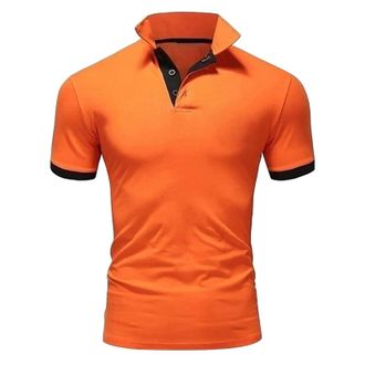 Generic No Giraffe Embroidery Golf Polo Shirts Men - Office Work Tennis T-Shirt Casual Polo T-Shirt Button Front Plain Polo Shirt Summer Short Sleeve Polo Top