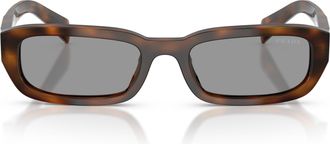 Prada 0pr B06s Rectangular Tortoiseshell Acetate Sunglasses