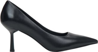 Estro & Luminara P pumps met spitse neus - Dames - Pumps - Zwart - 39 EU - Leer - Schoenen