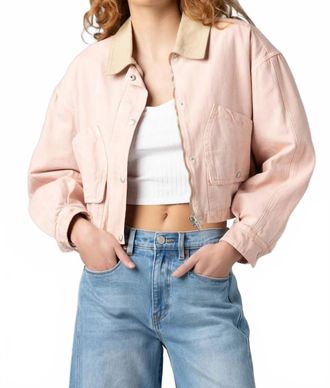 Blank NYC Lawn Party Jacket In Pink Combo