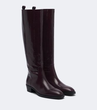 Jimmy Choo London Mave leather knee-high boots