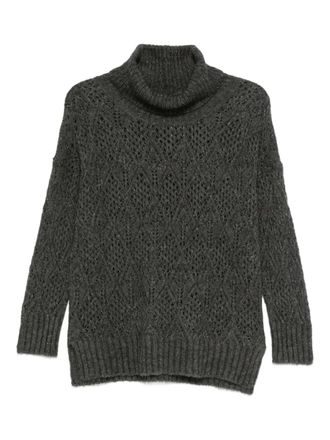 D.exterior turtleneck sweater - women - Fabric - S - Grey