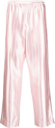 Winnie New York stripe-print trousers - men - Silk/Wool - M - Pink