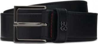 HUGO BOSS Giove Belt - Heren - Riemen - Zwart - 110 CM - Leer - Accessoires