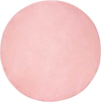 vidaXL Faux Rabbit Fur Rug Olite Pink &Oslash; 200 cm Polyester vidaXL