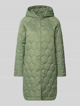 Cars Jeans Regular Fit Mantel in Stepp-Optik Modell Solene in Oliv, Gr&ouml;&szlig;e XXL