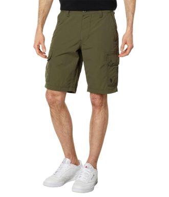 U.S.Polo Association U. S. Polo Assn. Cargo Shorts Men Olive Green Mid Rise Utility Pockets FROG724