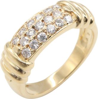 Van Cleef & Arpels Clear Yellow Yellow Gold (18K) Band Ring (Pre-Owned)