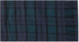Barbour Tartan Wol Sjaal - Dames - Sjaals - Zwart - ONE Size - Wol - Accessoires