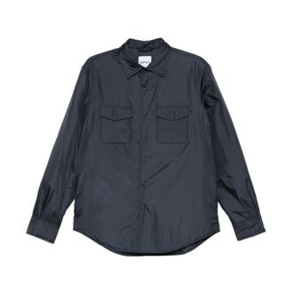 Aspesi Lichtgewicht Utility Shirt Jacket - Heren - Overhemden - Blauw - Maat: S