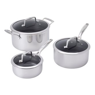 J.A. Henckels International Paradigm Ceramic 6-pc Stainless Steel Dual Performance Pot Set