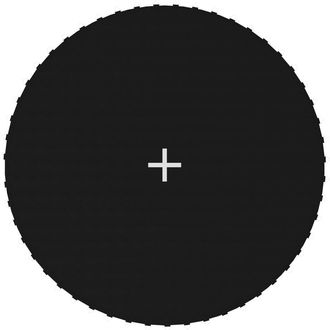 vidaXL Vidaxl - Lona De Salto Para Cama El&aacute;stica Redonda Tela Negro 3,05 M
