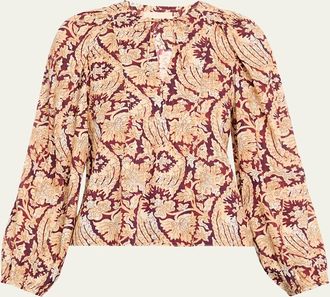 Ulla Johnson Brea Long-Sleeve Blouse