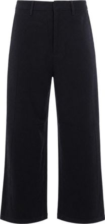 Arte Wide-Leg Pleated Pants in Wool-Viscose Blend