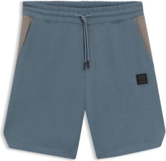 HUGO BOSS x RB cotton-terry shorts with bull motif