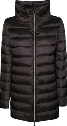 Save The Duck Long Minimalist Coat With High Collar