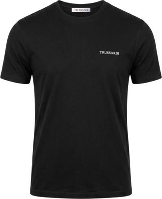 Trussardi Strand T-shirt - Heren - Tops - Zwart - Maat: L Katoen