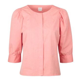 Stenstr&ouml;ms Blouses, female, Red, Size: XS Striped Cotton Blouse