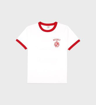 Sporty & Rich Bh Crest Soft Ringer Tee
