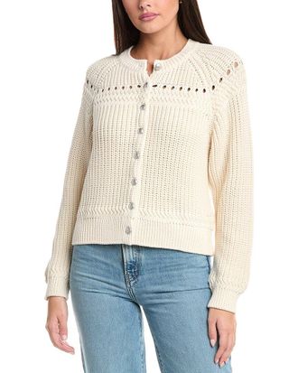 Rag & Bone Kathryn Wool-Trim Cardigan