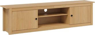 vidaXL Soporte Para Tv Hill 158 X 40 X 39.5 Cm Marr&oacute;n Miel Pino Macizo Vidaxl
