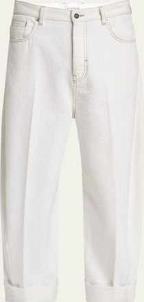 Givenchy Mens Twisted-Seam Denim Jeans