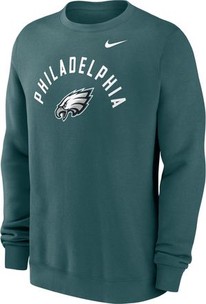 Nike Philadelphia Eagles Club Nike Mens NFL Pullover Crew in Green | NKPV3JD86-ANW