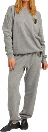 SPRWMN Heart Sweatpants In Dark Heather Grey