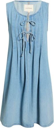 Lucky Brand Pintuck Denim Dress in Nice Out Wash at Nordstrom, Size Xx-Large
