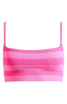 Free People FP Movement Tighten Up Reversible Bra in Hot Pink Combo at Nordstrom, Size X-Large
