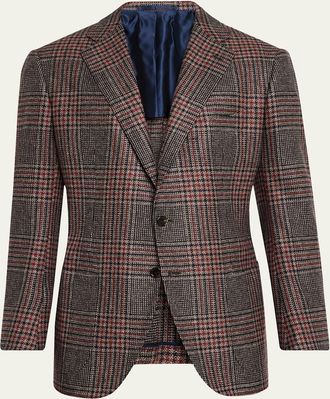 Cesare Attolini Mens Melange Cashmere Twill Sport Coat