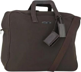 Ferragamo Pre-owned Weekend Bags, female, Brown, Size: ONE SIZE Pre-owned Canvas Travel Bag