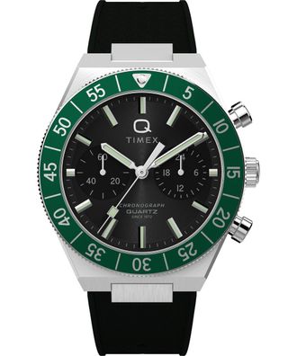 Timex Q Timex Continental Heren Horloge Zwart TW2Y56100