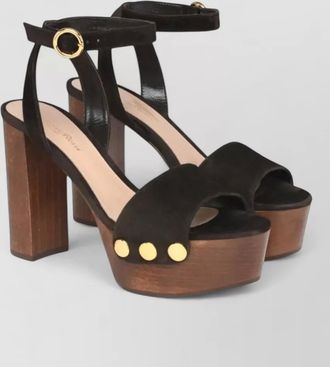 Gianvito Rossi leather clog sandals