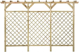 vidaXL Recinzione A Traliccio Con Pergolato 300x50x200cm Legno Di Pino - Vidaxl