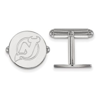 Diamond2Deal Sterling Silver Rhodium-plated Fancy Cuff Links