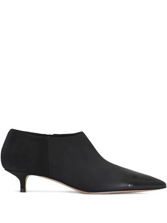 Arteana Brera pointed-toe boots - women - Calf Suede/Patent Calf Leather/Calf Leather/Calf Leather - 10 - Black