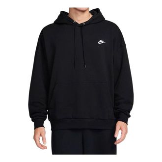 Nike Club Fleece Oversized French Terry French Terry Pullover Hoodie Asia Sizing Black HJ1817-010