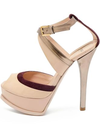 Fendi 140mm peep-toe sandals - Neutrals