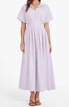 Bishop + Young Maude Waist Detail Shirtdress in Lavender at Nordstrom, Size X-Small